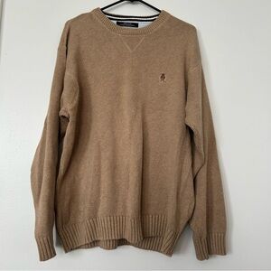 Vintage Tommy Hilfiger Men's Tan Sweater